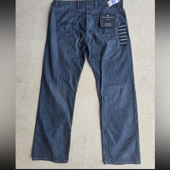 Blue Harbour Jeans Men Blue 40x31 Straight leg Regular Fit Medium Wash  New - Picture 6 of 12